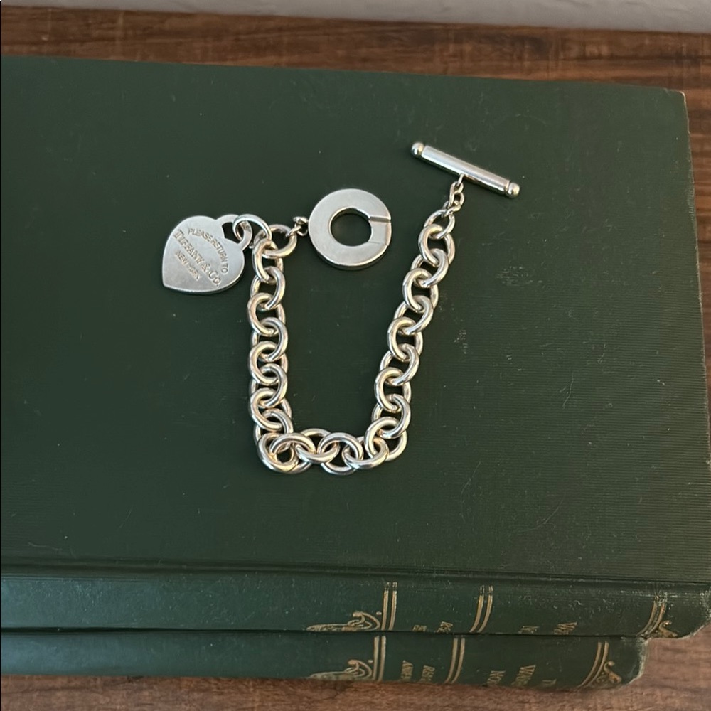 Tiffany & Co. Silver Heart Charm Bracelet
